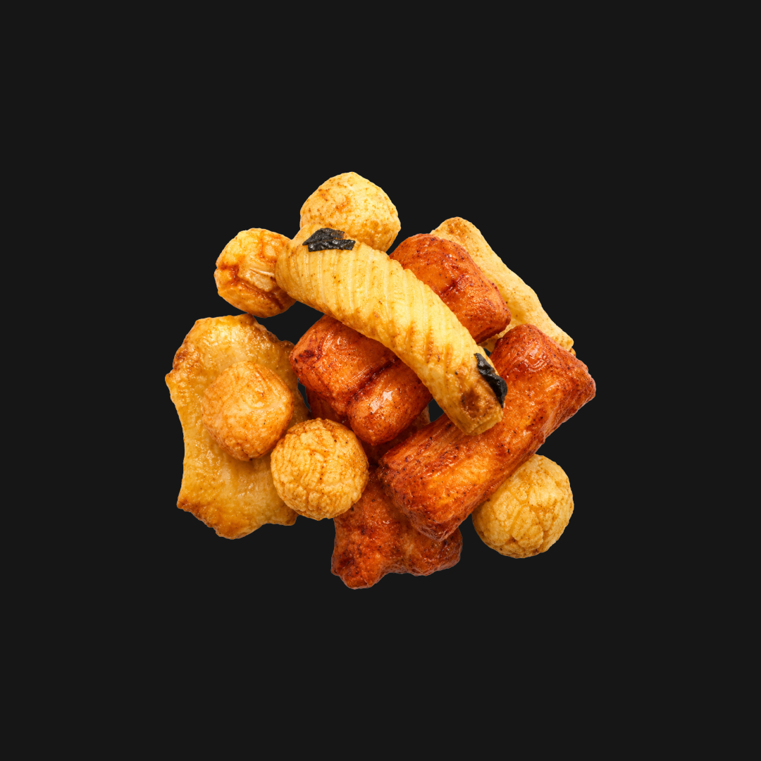 Rice Crackers — Crispy Soy-Glazed Rice Crackers