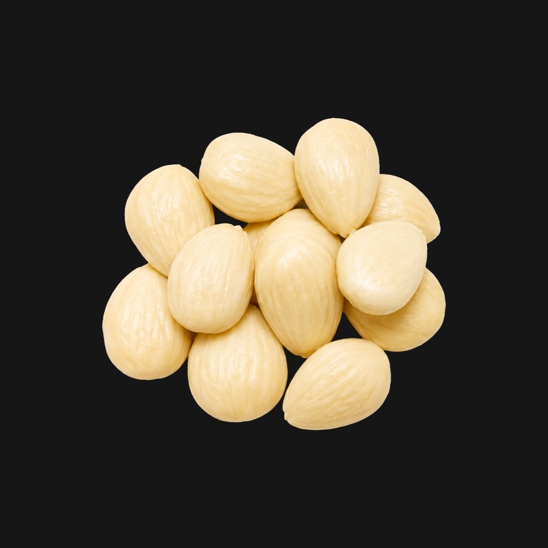 Blanched Marcona Almonds — Raw, Skinless, Unsalted