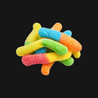 Sour Neon Gummy Worms — Chewy Sour Gummy Candy