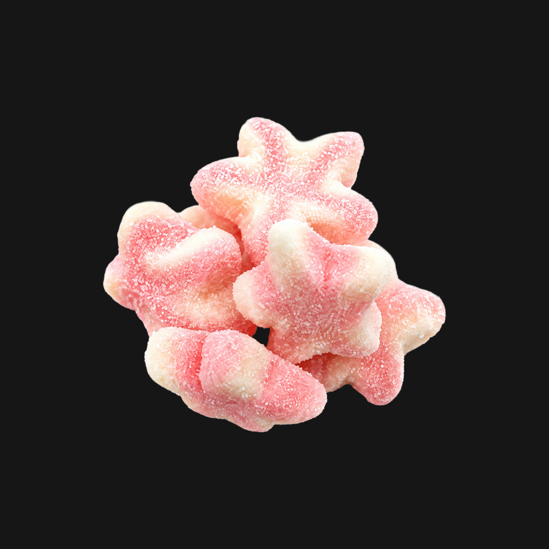 Gummy Star Twists — Sugared Star-Shaped Gummy Candy