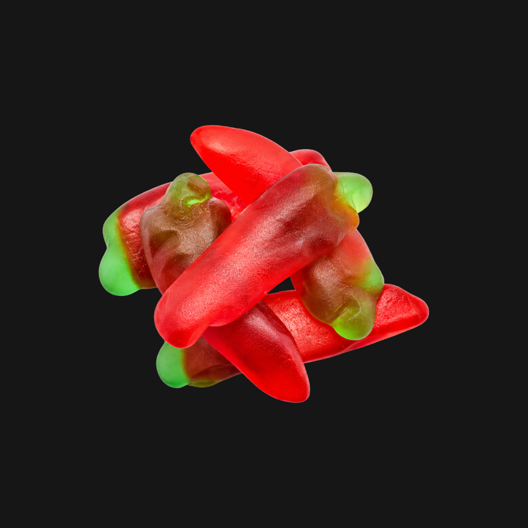 Gummy Red Peppers — Soft Fruity Gummy Candy