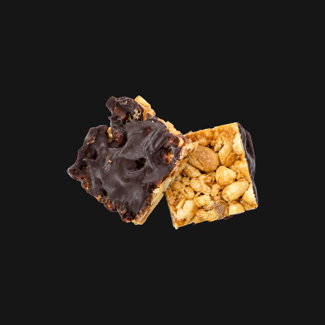 Organic Peanut Butter Mini Bars — Dark Chocolate Peanut Bars