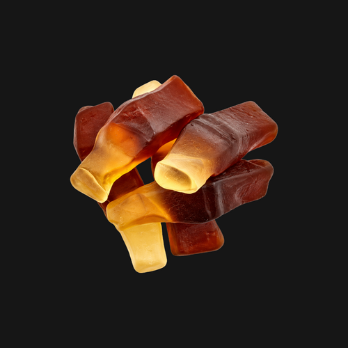 Gummy Cola Bottles — Soft Cola-Flavoured Gummy Candy