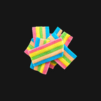 Mini Rainbow Belts — Chewy Rainbow Candy Strips