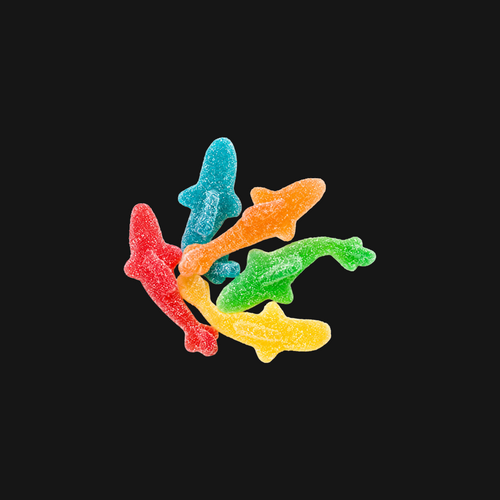 Gummy Sharks — Lightly Sour Fruity Gummy Candy