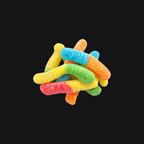Sour Neon Gummy Worms — Chewy Sour Gummy Candy